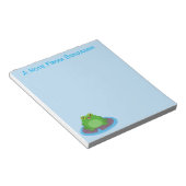 Niedliche Frosch-Cartoon-Abbildung Notizblock (angewinkelt)