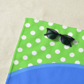 Niedliche Frosch-Cartoon-Abbildung Strandtuch (Beispiel)