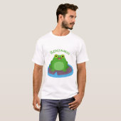 Niedliche Frosch-Cartoon-Abbildung T-Shirt (Vorne ganz)
