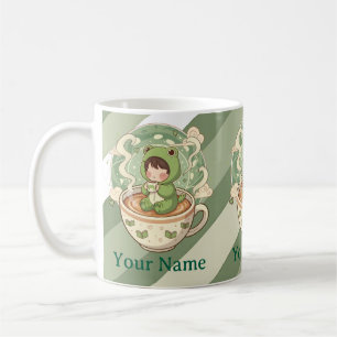 Niedliche Frosch-Kaffeeliebhaber-Tasse Kaffeetasse