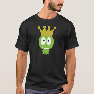niedliche Frosch-König-Comicart T-Shirt