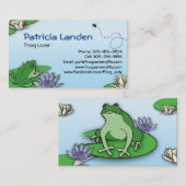 Niedliche Frosch-Visitenkarten Visitenkarte (Vorne/Hinten)