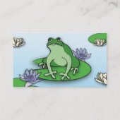 Niedliche Frosch-Visitenkarten Visitenkarte (Rückseite)