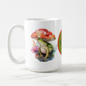 niedliche Froschanhänger mit Monogramm Kaffeetasse (Links)