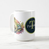 niedliche Froschanhänger mit Monogramm Kaffeetasse (Vorderseite Links)