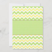 Niedliche Froschbaby-Dusche, neutrales Geschlecht Einladung (Rückseite)