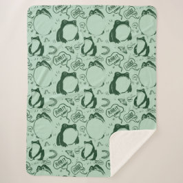 Niedliche Froschblanket - Sad Frogs - Vintag Japan Sherpadecke
