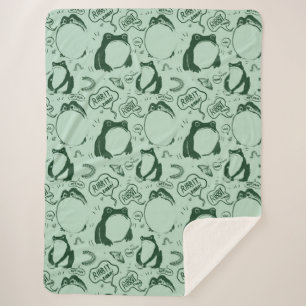 Niedliche Froschblanket - Sad Frogs - Vintag Japan Sherpadecke