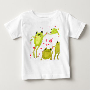 Niedliche Froschdarstellung Baby T-shirt