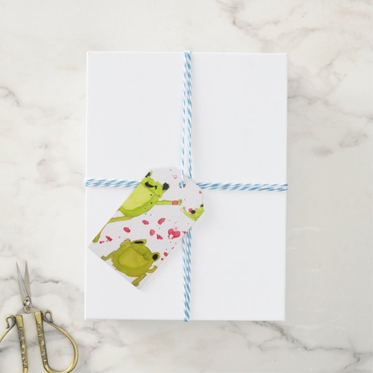 Niedliche Froschdarstellung Geschenkanhänger (Mit Garn)