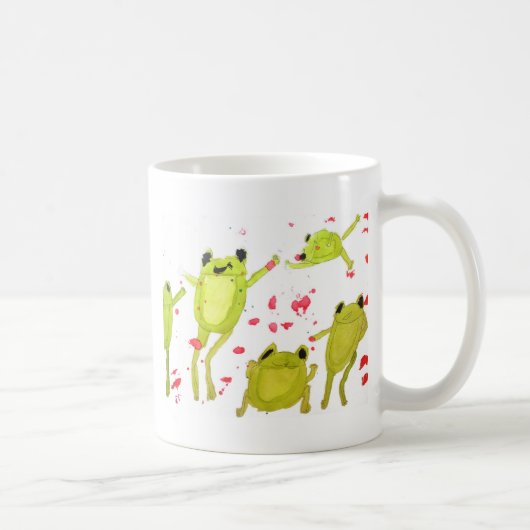 Niedliche Froschdarstellung Kaffeetasse (Rechts)