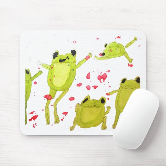 Niedliche Froschdarstellung Mousepad (Mit Mouse)