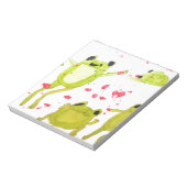 Niedliche Froschdarstellung Notizblock (Rotiert)