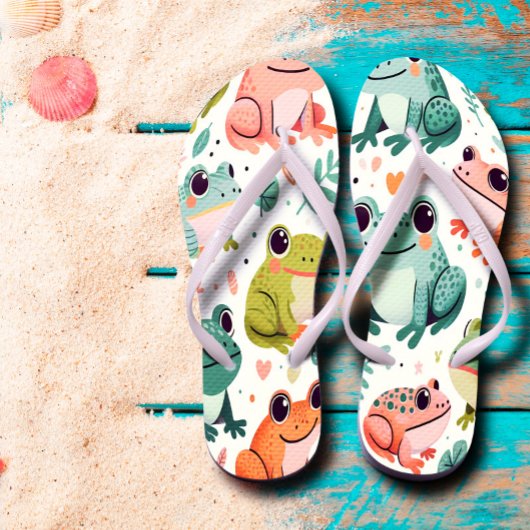 Niedliche Frösche Badesandalen