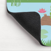 Niedliche Frösche im Teich Mousepad (Ecke)