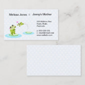 Niedliche Frösche - Kawaii-Mutter und Kinderfrosch Visitenkarte (Vorne/Hinten)