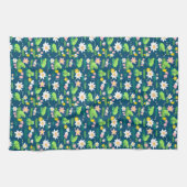 Niedliche Frösche und Lilienpolster Geschirrtuch (Horizontal)