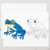 Niedliche Froschfärberseite (Vorne/Hinten)
