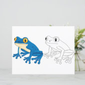 Niedliche Froschfärberseite (Stehend Vorderseite)