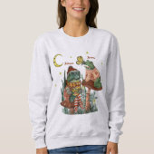 Niedliche Froschfreunde im Mushroom Weihnachtsschw Sweatshirt (Vorderseite)