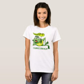 Niedliche Froschfreunde schreiben T-Shirt (Vorne ganz)