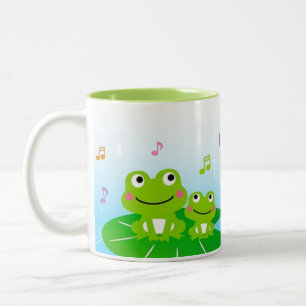 Niedliche Froschfrösche Zweifarbige Tasse