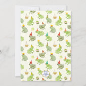 Niedliche Froschkinder schlafen unter handGezeichn Einladung (Rückseite)