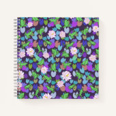 Niedliche Froschkunst frostiges, ästhetisch glückl Notizblock (Vorderseite)