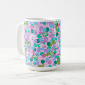 Niedliche Froschkunst Tasse mit rosa Hintergrund (Vorderseite Links)