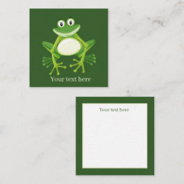 niedliche Froschliebhaber fügen Sentiment Note Car Mitteilungskarte