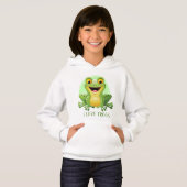 niedliche Froschliebhaber fügen Text hinzu Hoodie (Vorne ganz)