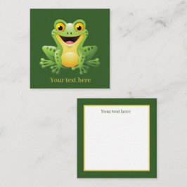 niedliche Froschliebhaber fühlen sich wohl Mitteilungskarte