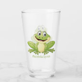 niedliche Froschliebhaber geben Glass Glas (Rückseite)