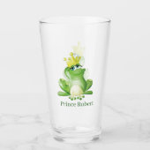 niedliche Froschliebhaber geben Glass Glas (Vorderseite)