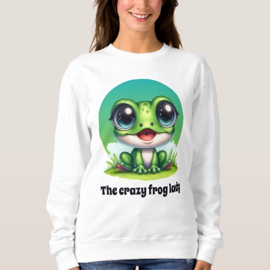 Niedliche Froschliebhaber Sweatshirt (Vorderseite)