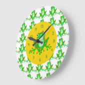 Niedliche Froschsäulenuhren Große Wanduhr (Winkel)