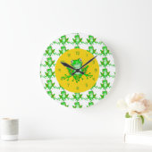 Niedliche Froschsäulenuhren Große Wanduhr (Zuhause)