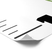 Niedliche Froschwachstumstabelle für Cartoon Poster (Ecke)