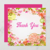 Niedliche fruchtige Fruchtkarte Mitteilungskarte (Vorne/Hinten)