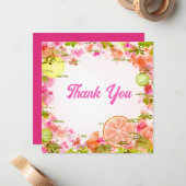 Niedliche fruchtige Fruchtkarte Mitteilungskarte (Vorderseite/Rückseite Beispiel)