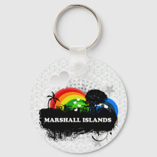 Niedliche fruchtige Marshall Islands Schlüsselanhänger