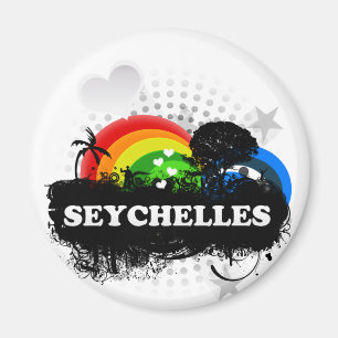Niedliche fruchtige Seychellen Magnet