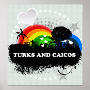 Niedliche fruchtige Türken und Caicos Poster