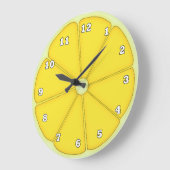 Niedliche Fruchtküchenuhr von Lemon Große Wanduhr (Winkel)