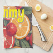 Niedliche Fruchtmuster - Fun Summer Design Geschirrtuch (Viertel Falte)