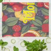 Niedliche Fruchtmuster - Fun Summer Design Geschirrtuch (Gefaltet)
