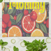 Niedliche Fruchtmuster - Fun Summer Design Geschirrtuch (Gefaltet)
