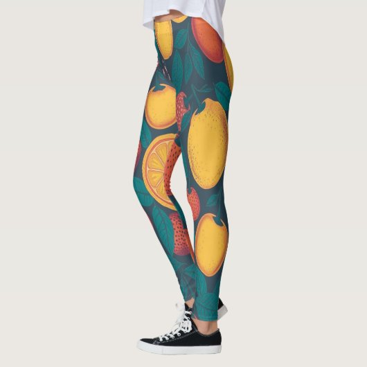 Niedliche Fruchtmuster - Fun Summer Design Leggings (Links)