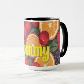 Niedliche Fruchtmuster - Fun Summer Design Tasse (VorderseiteRechts)