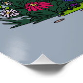 Niedliche Frühjahrshexe Poster (Ecke)